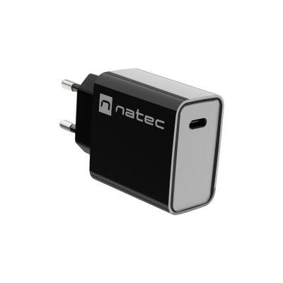 2. NATEC ŁADOWARKA SIECIOWA RIBERA USB-C 20W POWER DELIVERY CZARNA NUC-2060