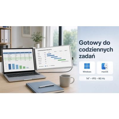 8. Monitor dla laptopów EXTRALINK SMART LIFE 14" TO 17"