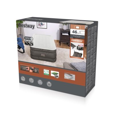 24. Bestway 69048 / 23 dmuchany materac Pojedynczy materac Szary, Biały Unisex
