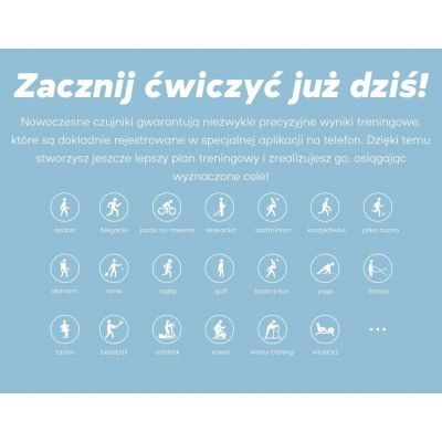 13. Smartwatch Damski GRAVITY GT15-12 Granatowy Pasek Silikonowy + Czarna Bransoleta