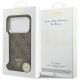8. Etui Guess 4G Triangle Logo MagSafe na iPhone 17 Pro - brązowe