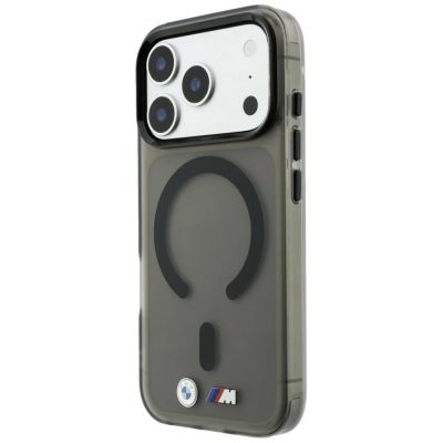 2. Etui BMW M IML Frosted Metal Logo & Trims MagSafe na iPhone 18 Pro / 17 Pro - czarne