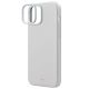 4. Etui UNIQ Lino Hue Magclick Charging do iPhone 15 - jasnoszare
