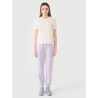 6. T-shirt damski oversize z modalem 4F 4FWSS25TTSHF1991-11S