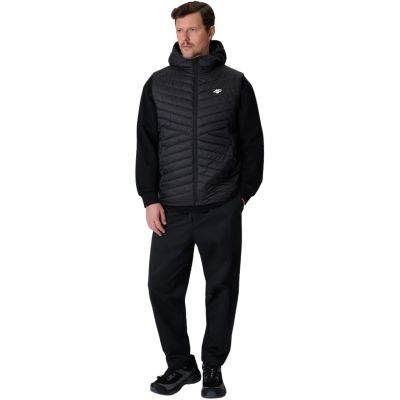 8. Kamizelka męska 4F M344 głęboka czerń 4FWSS26TVJAM344 20S