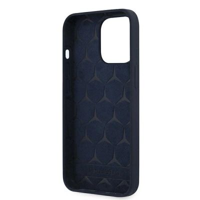 7. Etui Mercedes Silicone Line na iPhone 13 Pro / iPhone 13 - granatowe