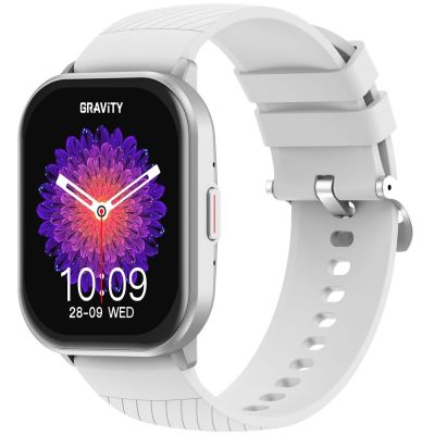 5. Smartwatch Gravity Srebrny Pasek + Bransoleta GT43-2