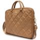 2. Torba Guess Quilted 4G na laptopa 16" - brązowa