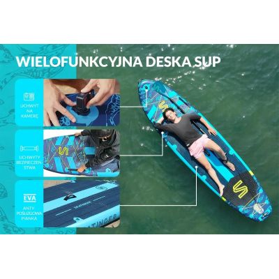 2. Deska SUP SKATINGER Asiaticus 350x89x15 cm Yoga