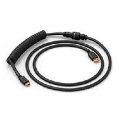 7. Glorious GMMK Coiled Cable Phantom Black, Spiralkabel, USB-C/USB-A, czarny
