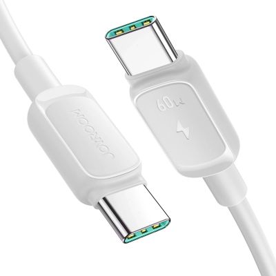 3. Kabel Joyroom S-A14 USB-C - USB-C 60W 1,2m - biały
