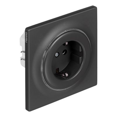 5. Inteligentne gniazdko elektryczne FIBARO Outlet Walli Type F, antracyt (FGWOF-011-8)