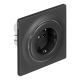 5. Inteligentne gniazdko elektryczne FIBARO Outlet Walli Type F, antracyt (FGWOF-011-8)