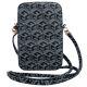 4. Torebka Guess Zip GCube Bottom Stripe na telefon - czarna