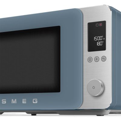 15. Smeg MOC02SBMEU kuchenka mikrofalowa Niebieski Kuchenka mikrofalowa kombinowana Blat 27 l 900 W