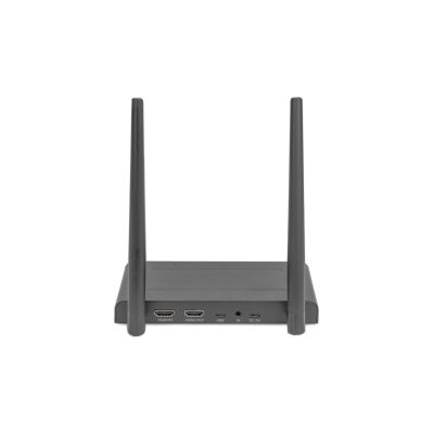 32. Przedłużacz/Extender KVM HDMI+USB bezprzewodowy 200m 1080p FHD 60Hz (zestaw)