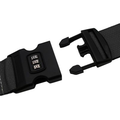 6. UNIWERSALNY PAS ZABEZPIECZAJĄCY DO WALIZKI SPINAJĄCY 180x5CM NA SZYFR PROWORLD SZARY