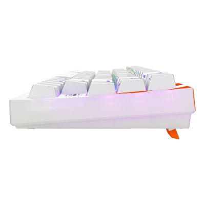 3. CHERRY K5 PRO TMR COMPACT klawiatura Gaming USB QWERTZ Niemiecki Pomarańczowy, Biały