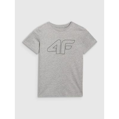 5. T-shirt regular z nadrukiem chłopięcy 4F  4FJRMM00TTSHM3255-25M