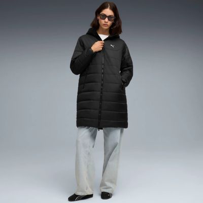 10. Kurtka damska Puma ESS Hooded Padded Parka czarna 685232 01