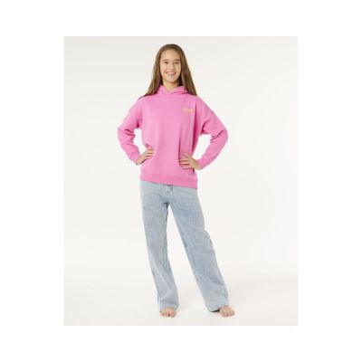 4. Bluza dziewczęca RIP CURL Surf Puff Hood-Girl różowa