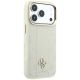 4. Etui Guess Stripe Peony 4G Logo MagSafe na iPhone 18 Pro Max / 17 Pro Max - beżowe