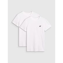 T-shirt slim gładki męski (2-pack) męski 4F 4FRMM00TTSHM3068-10S
