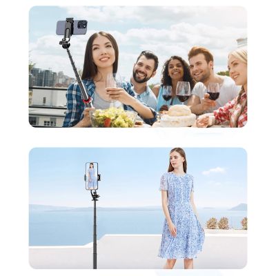 21. Wozinsky Selfie stick WC1Y2S teleskopowy tripod 1.3m ze stopu aluminium z uchwytem na telefon - czarny