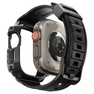 4. Etui z paskiem Spigen Rugged Armor Pro na Apple Watch Ultra (49 mm) - czarne