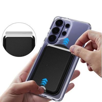 4. Portfel megnetyczny Tech-Protect CH02 MagWallet MagSafe na telefon - karbonowy
