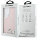 8. Etui Karl Lagerfeld Saffiano KC Metal Logo MagSafe na Samsung Galaxy S26 Ultra - różowe