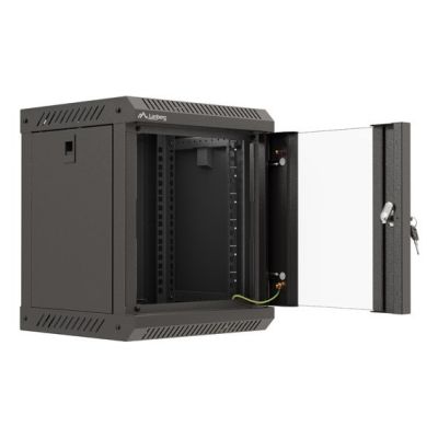 6. Lanberg WF11-3306-10B stojak 6U Szafa wisząca Czarny