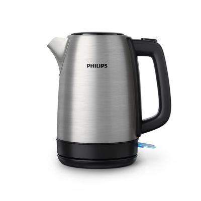 11. Philips Daily Collection Metalowy czajnik 1,7 l — pokrywka z mech. sprężynowym i wskaźnik