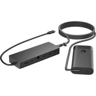 5. HP Zestaw uniwersalnego koncentratora USB-C i ładowarki do laptopów