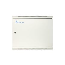 Extralink Szafa rack 12U 600x600 ASP Szara montowana na ścianie, drzwi blaszane pełne