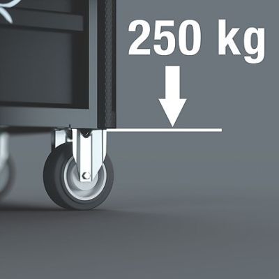 8. Wózek warsztatowy 1 Tool Rebel 9700 z wyposażeniem, 78 części