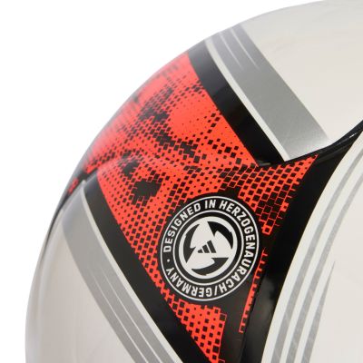 4. Piłka nożna adidas Bundesliga 26/27 Torfabrik Club biało-pomarańczowa KG6043