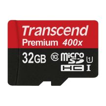 SD microSD Card  32GB Transcend SDHC UHS1 w/adapter