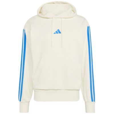 2. Bluza męska adidas Essentials 3-Stripes French Terry Hoodie kremowa KD4901