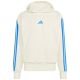 2. Bluza męska adidas Essentials 3-Stripes French Terry Hoodie kremowa KD4901