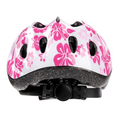 Kask rowerowy Meteor HB6-5 Junior 23248 biały z kwiatkami