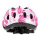 Kask rowerowy Meteor HB6-5 Junior 23248 biały z kwiatkami