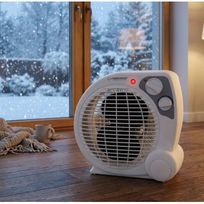 6. Termowentylator Esperanza Mojave EHH002 (2000W; 3 stopnie grzania; kolor biały)