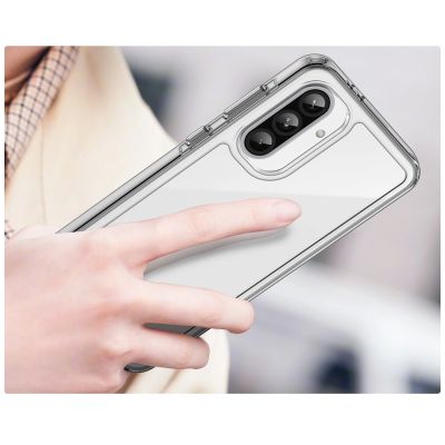 5. Etui Outer Space Case do Samsung Galaxy A26 pokrowiec z elastyczną ramką  - przezroczyste