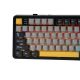 7. Klawiatura gasket F108 Gray+Orange+Deep Gray Volcano switch RGB AULA