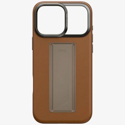 5. Etui UNIQ Heldro Pro Magclick Charging na iPhone 17 Pro Max - brązowe