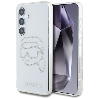 Etui Karl Lagerfeld Rhinestones Karl Head Logo Samsung Galaxy S25 przezroczysty