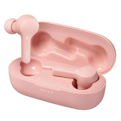 3. Słuchawki JVC HAA-7TPNU (douszne, bezprzewodowe, różowe)