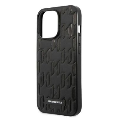 6. Etui Karl Lagerfeld Monogram Plaque na iPhone 13 Pro Max - czarne