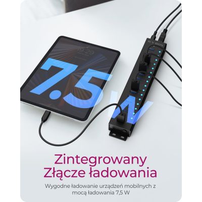 6. ICY BOX Hub 17-Portowy z USB 3.2 Gen